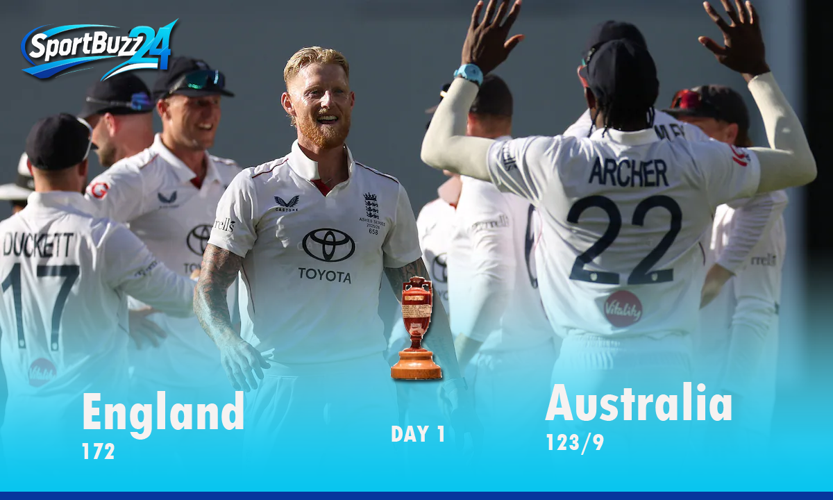 Ashes 1st Test – Day 1: England Fight Back as Bowlers Dominate Opening 