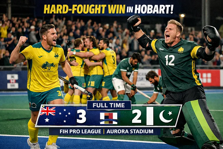 Kookaburras Win First FIH Pro League Match in Hobart Against Pakistan