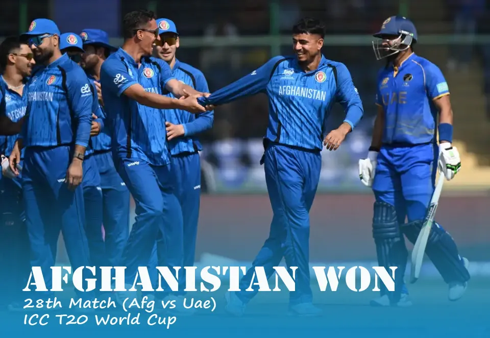 UAE vs Afghanistan: Ibrahim Zadran Guides Afghanistan to 5-Wicket Win in T20 World Cup 2026