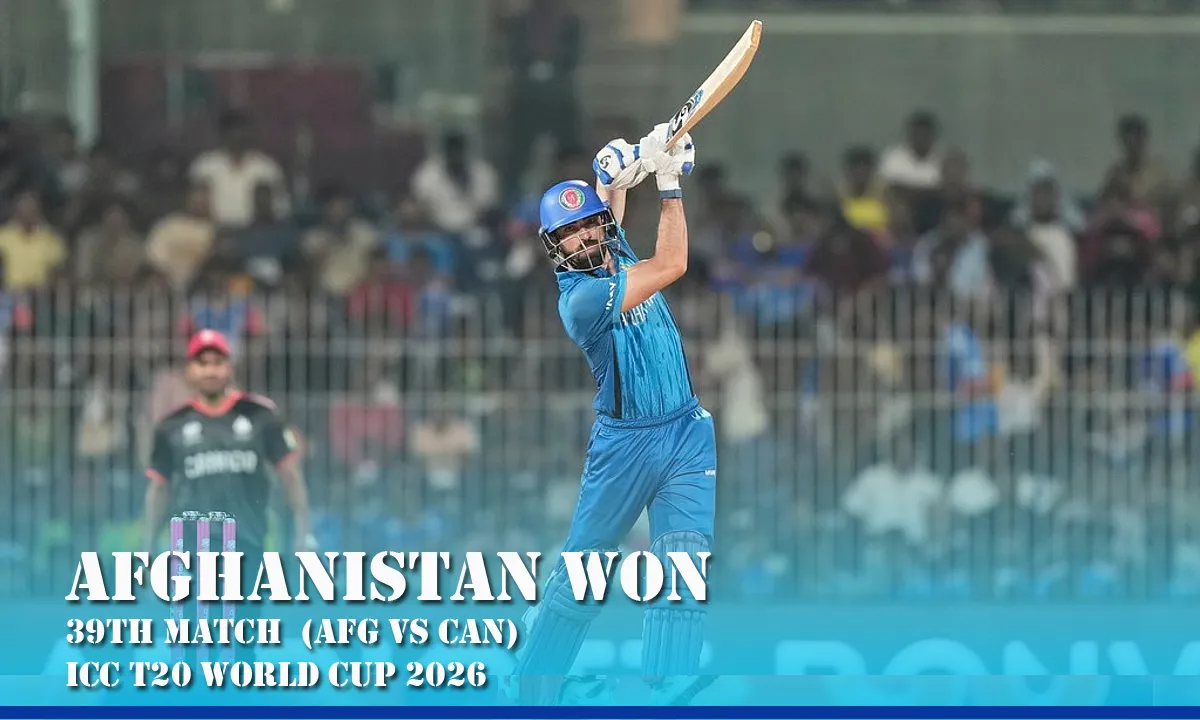 Afghanistan Overwhelm Canada by 82 Runs as Ibrahim Zadran Smashes in Chennai