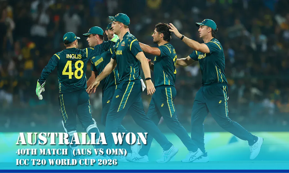 Zampa Destroys Oman as Australia Seal Massive T20 World Cup Win in Just 9.4 Overs