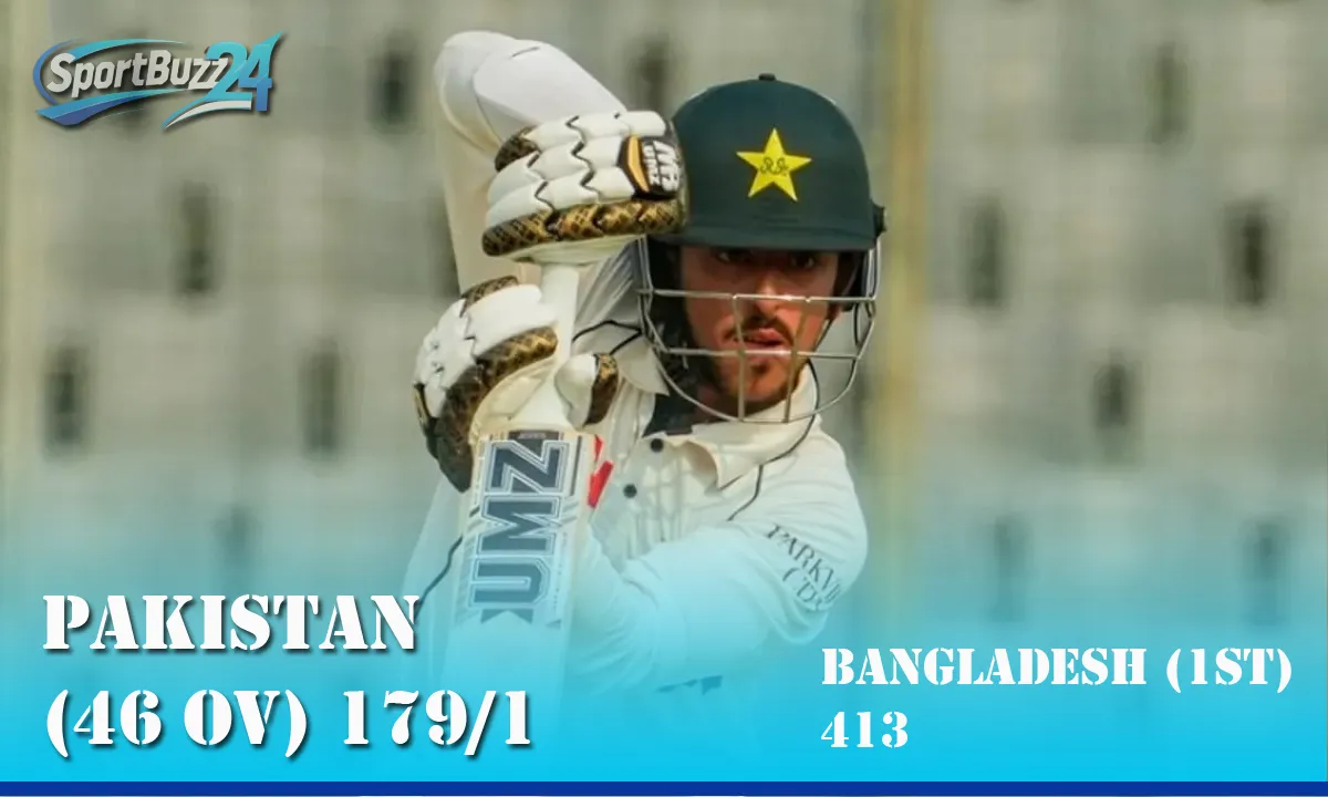 Azan Awais Leads Pakistan Fightback After Bangladesh Post 413 in Dhaka Test