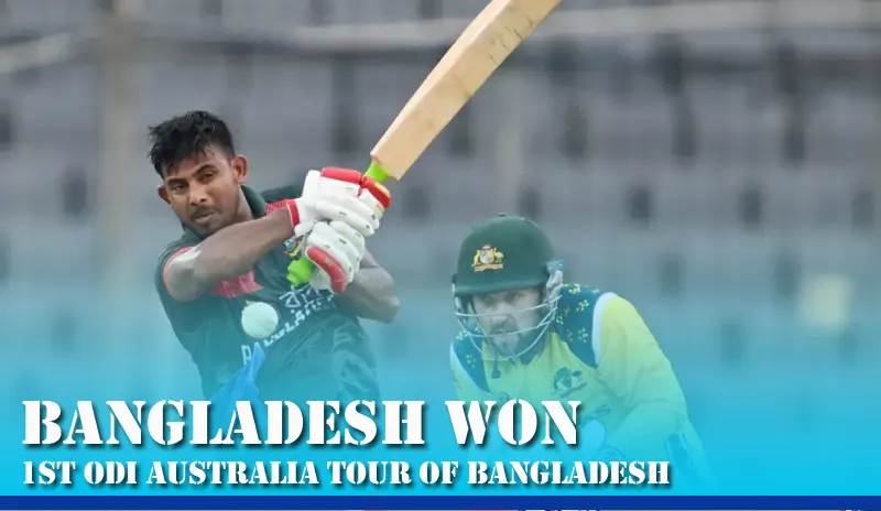 Mosaddek Hossain's Brilliant 86 and 2/37 Power Bangladesh to Emphatic 86-Run DLS Win Over Australia in 1st ODI at Dhaka*