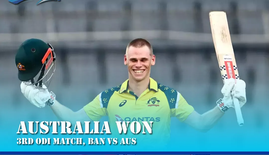 Connolly’s Heroic Ton Powers Australia to a 1-Wicket Thriller Against Bangladesh in Dhaka