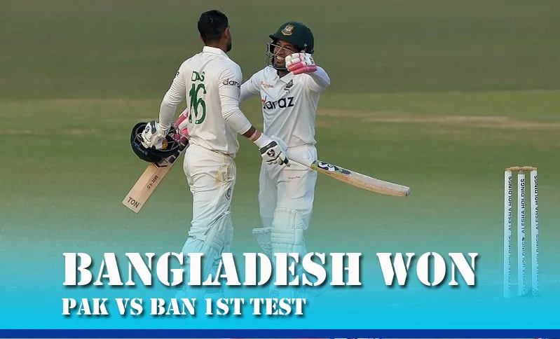 Najmul Hossain Shanto Stars as Bangladesh Defeat Pakistan by 104 Runs in Dhaka Test