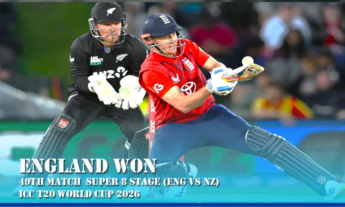New Zealand vs England T20 World Cup 2026: Will Jacks Stars in Thrilling 4-Wicket Win