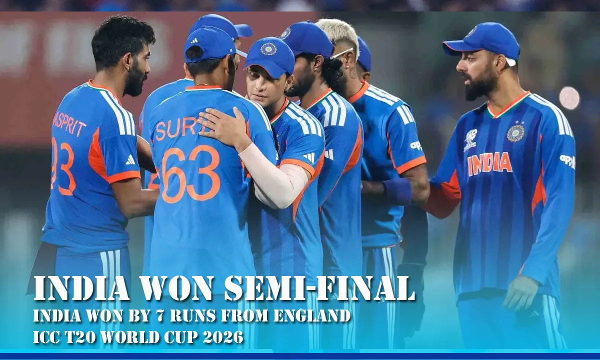 India Edge England in Thriller to Reach T20 World Cup Final