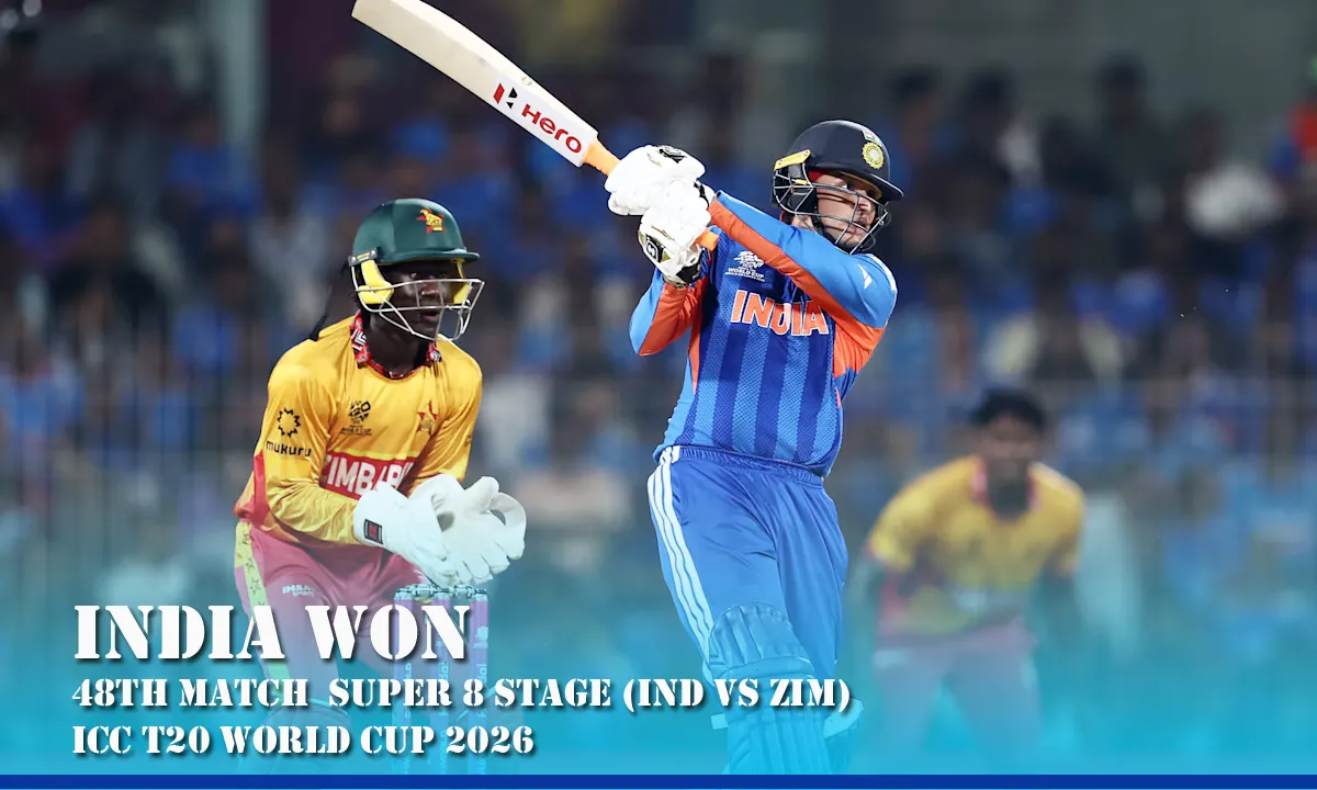 India vs Zimbabwe T20 World Cup 2026: Pandya’s Blitz Powers India to 72-Run Victory