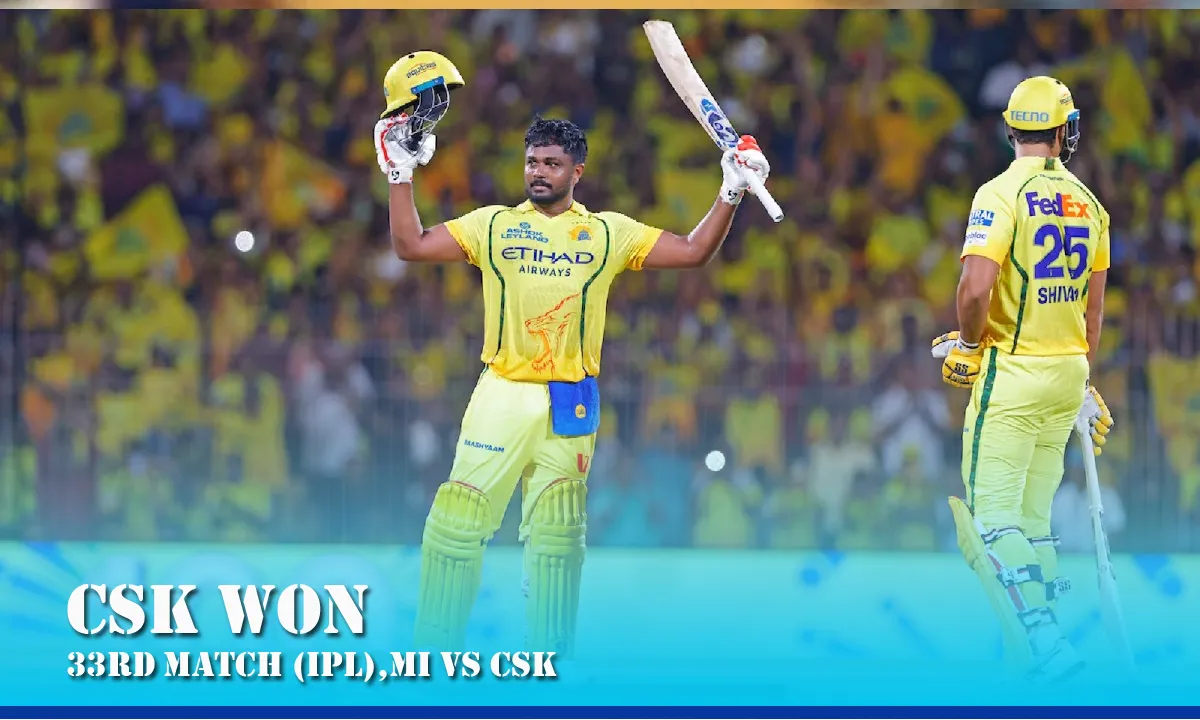 Sanju Samson's Stunning Century Destroys Mumbai Indians as Chennai Super Kings Win by 103 Runs
