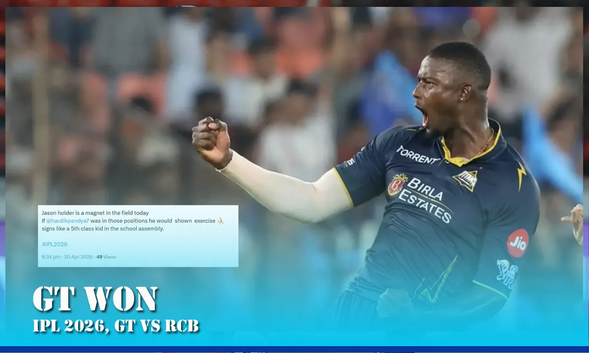 Jason Holder's All-Round Brilliance and Arshad Khan's 3-Wicket Haul Eliminate RCB as Gujarat Titans Win IPL 2026 Match 42 at Ahmedabad