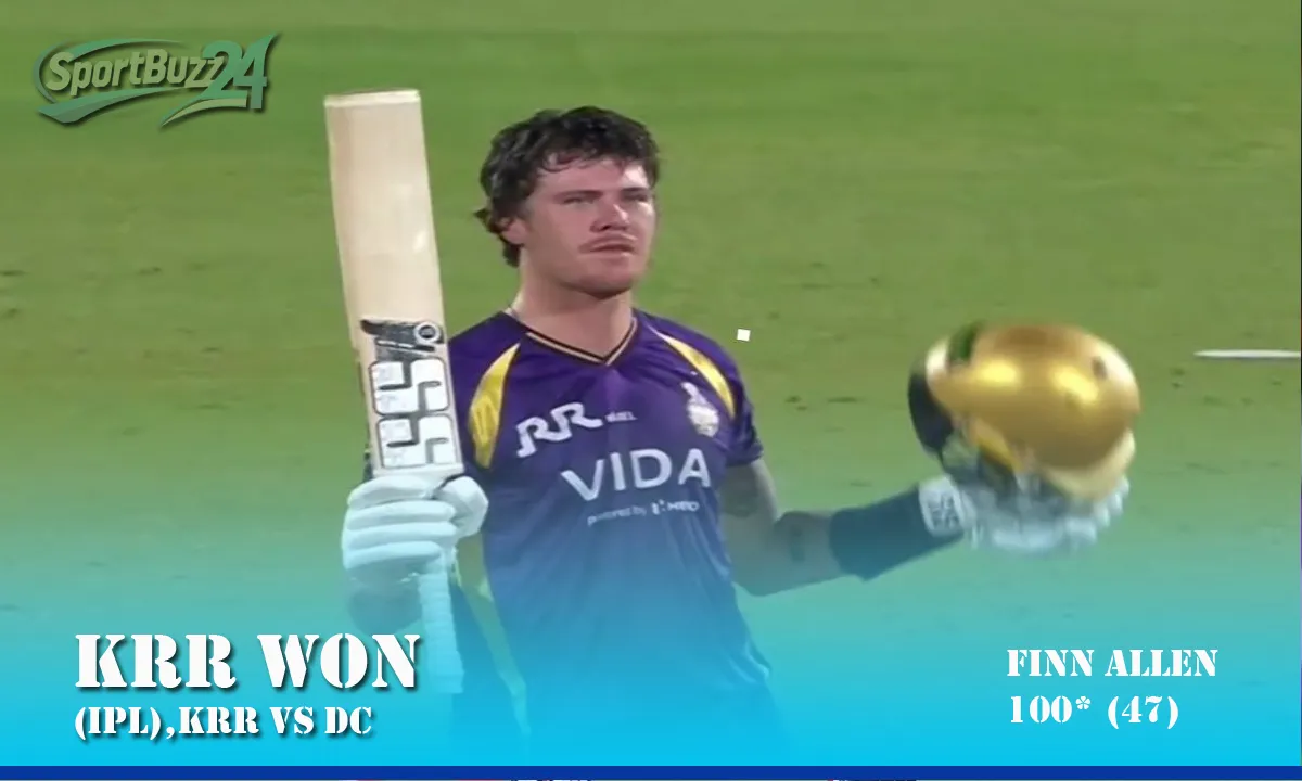 Finn Allen’s Blazing Century Powers KKR to Dominant Win Over Delhi Capitals