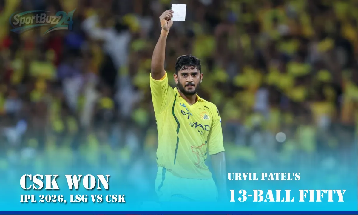 Urvil Patel's Historic 13-Ball Fifty and Jamie Overton's 3/36 Fire Chennai Super Kings Into IPL 2026 Playoffs With Breathtaking Win Over Lucknow