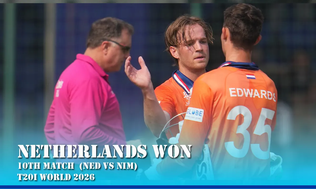 Bas de Leede Shines as Netherlands Win by 7 Wickets Over Namibia