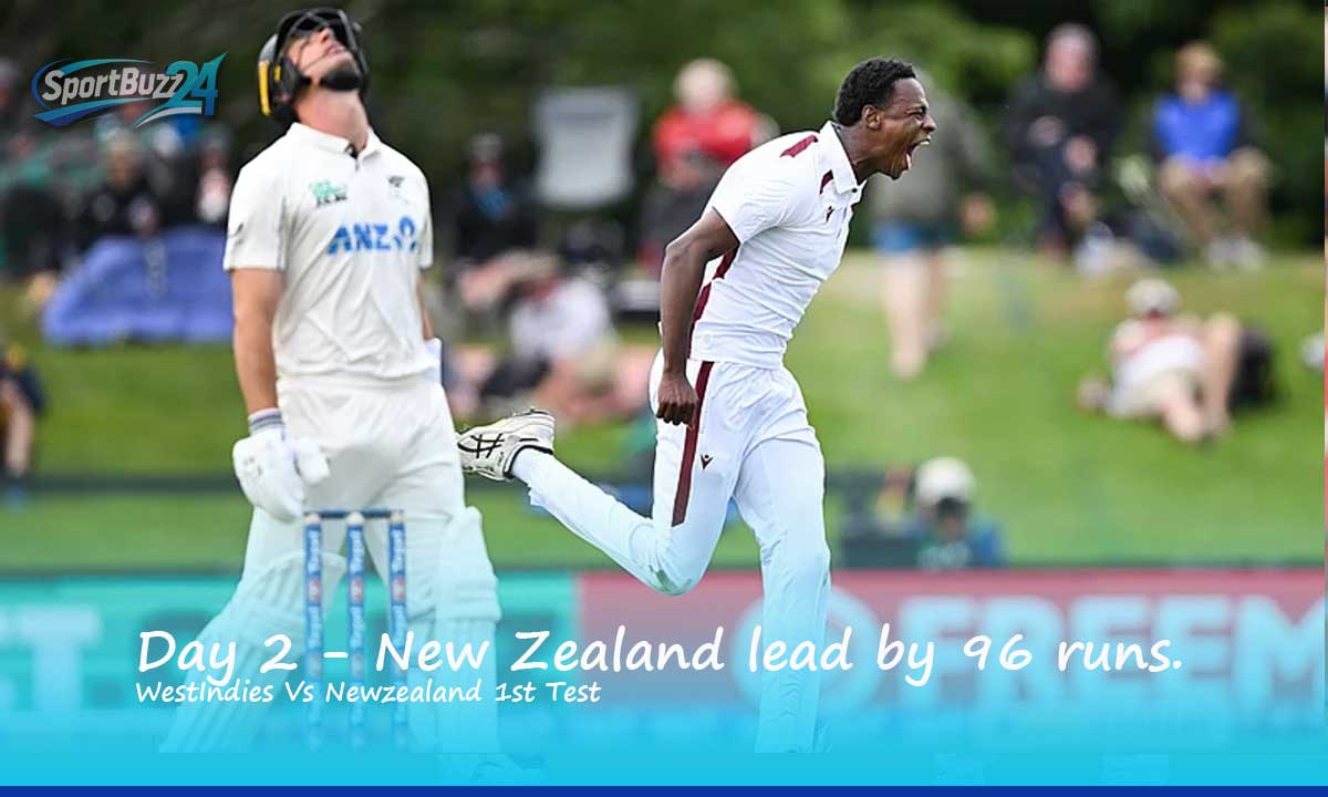 Chanderpaul Fights But New Zealand Stay Ahead on Rain-Hit Day 2 in Christchurch