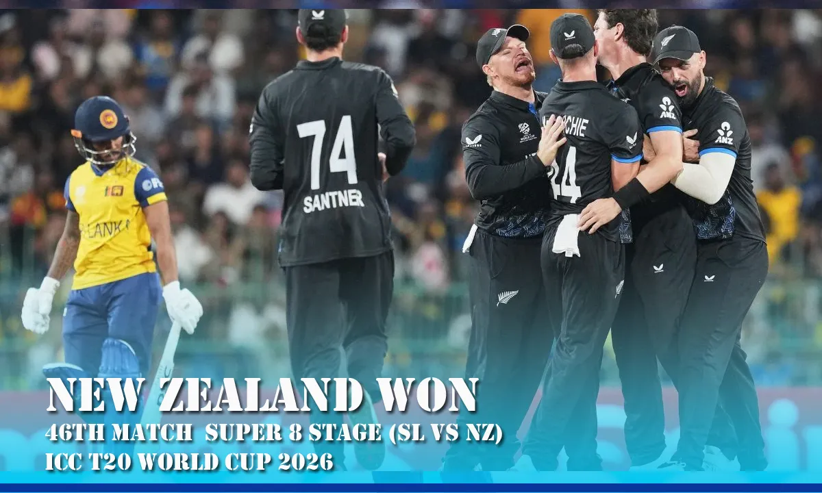 Sri Lanka vs New Zealand T20 World Cup 2026: Ravindra’s All-Round Show Seals 61-Run Win