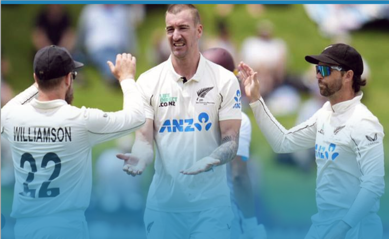 New Zealand Fight Hard but West Indies Hit Back Late on Day 2 of the Test