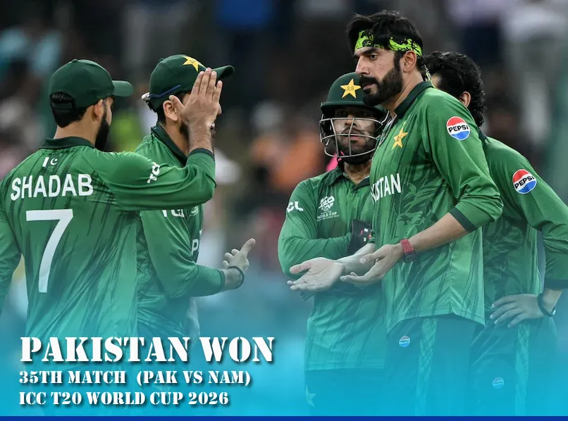 Farhan’s Stunning 100* Powers Pakistan to 102-Run Rout Over Namibia