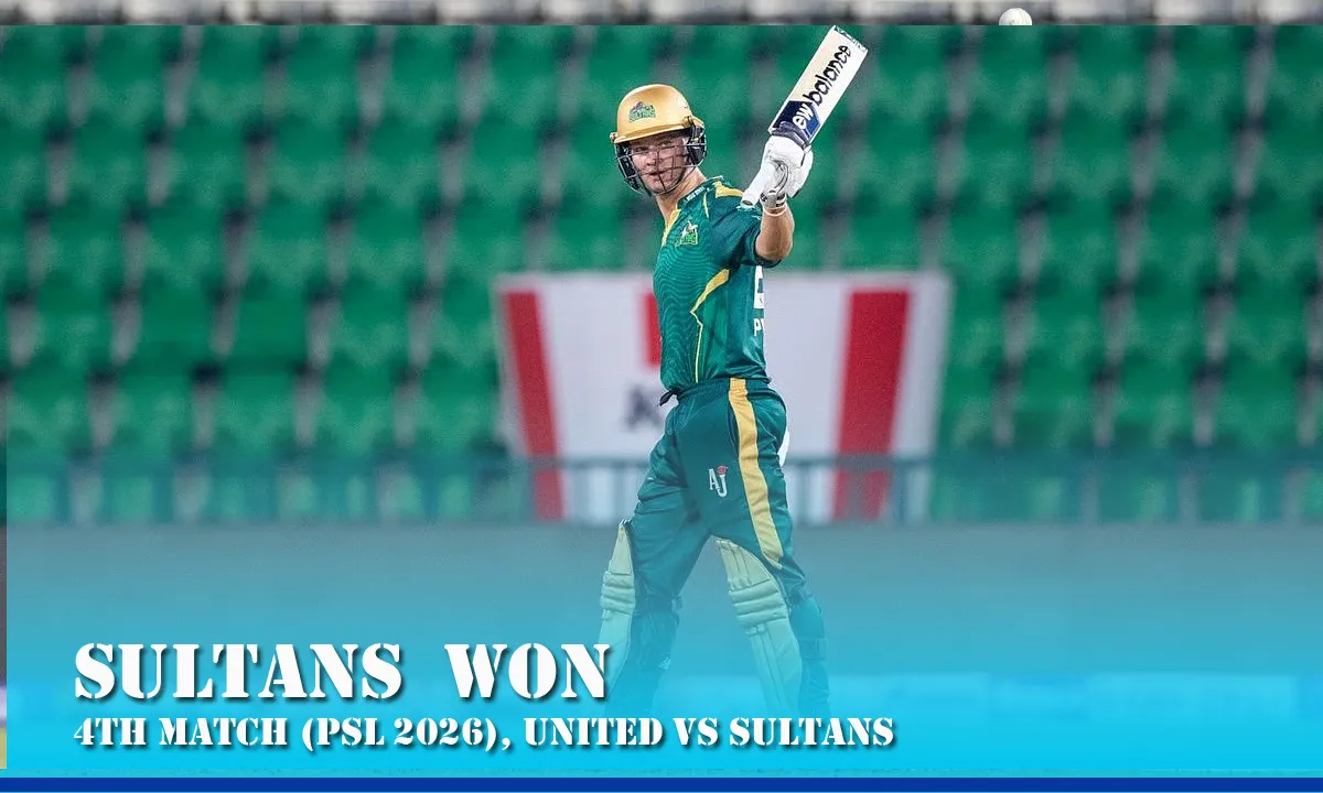 Sultans Chase Down Target to Defeat United in PSL 2026 Clash