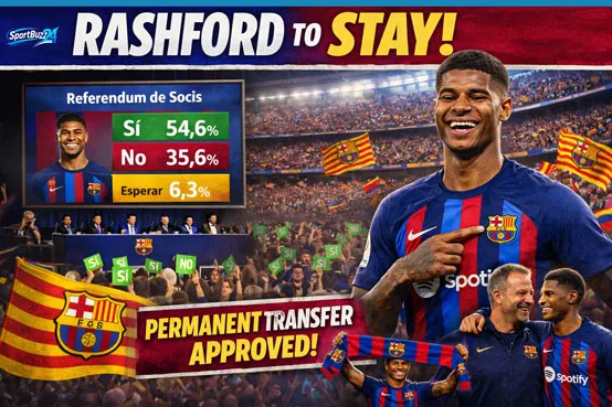 Marcus Rashford passes Barcelona referendum as members vote to sign Man Utd loanee on permanent transfer