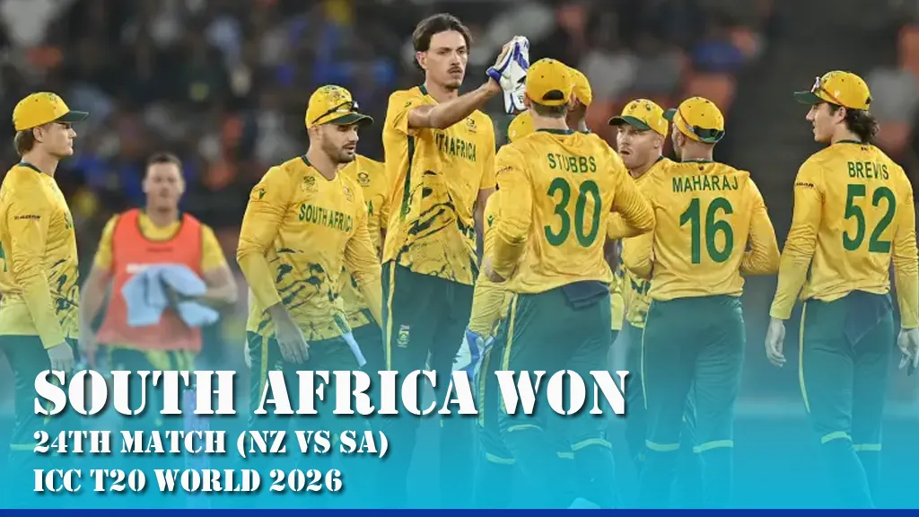New Zealand vs South Africa: South Africa Cruise to Win in T20 World Cup 2026 Group D Showdown