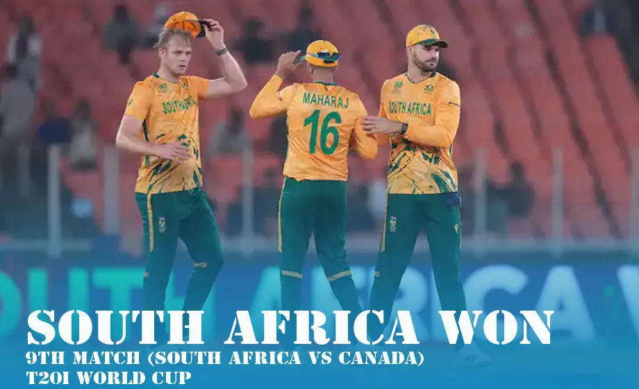 South Africa Outclass Canada by 57 Runs in Group D Match