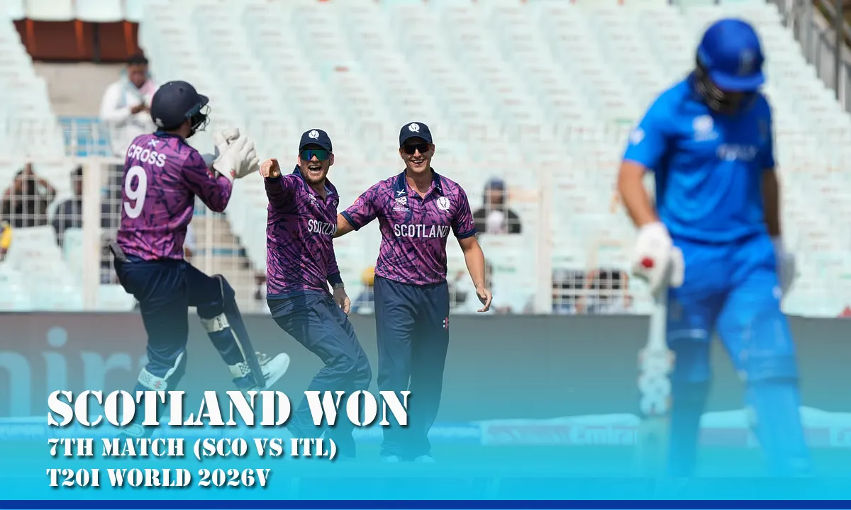 Scotland Thrash Italy by 73 Runs in Group C Match
