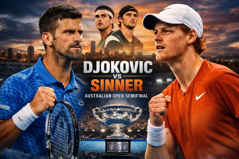 Djokovic, Sinner Set for Potential Blockbuster Australian Open Semifinal