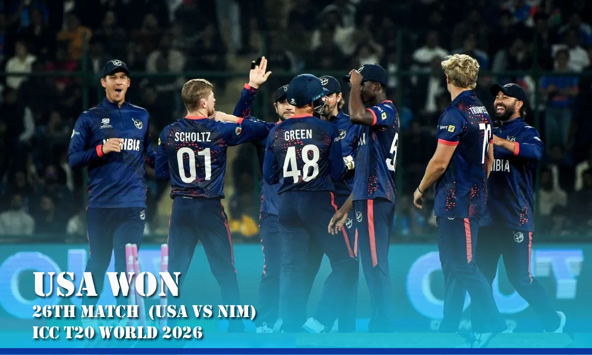 Namibia vs. USA: USA Posts 199 to Complete 31-Run Victory in T20 World Cup 2026 Drama