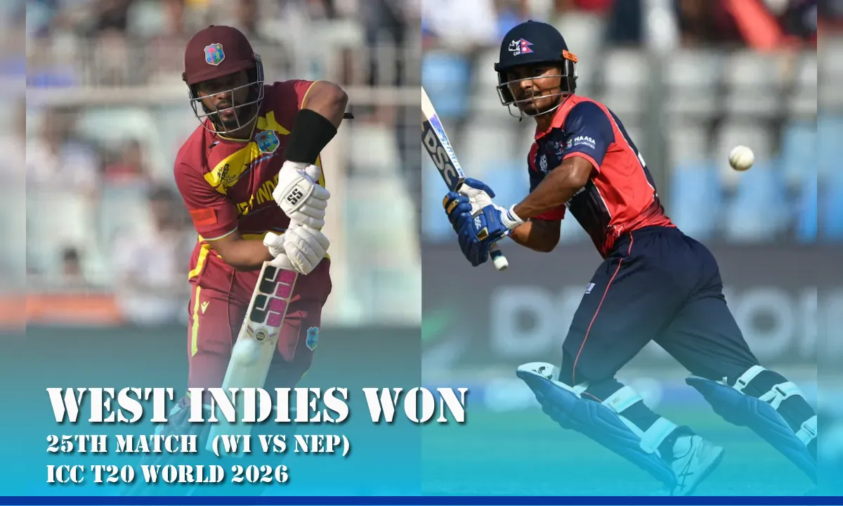 Nepal vs West Indies: West Indies Cruise to 9-Wicket Victory in T20 World Cup 2026 Clash