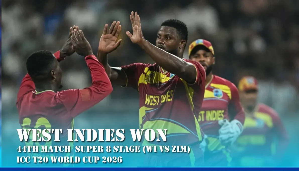West Indies vs Zimbabwe T20 World Cup 2026: Hetmyer Stars in 107-Run Win