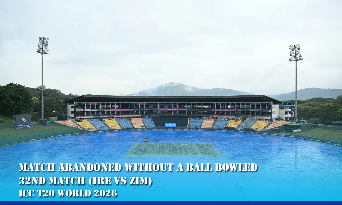 Ireland vs Zimbabwe Match abandoned without a ball bowled - Zimbabwe Qualified